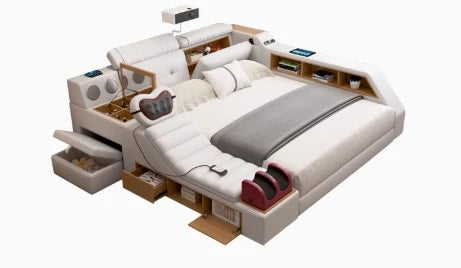Unique Minimalist Beds Fancy Reading King Sleeping Dressers Beds Massage Smart Muebles Para Dormitorio Bedroom Furniture