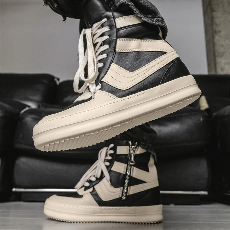 High Top Sneakers – Lace-Up – High Top | KIMLUD