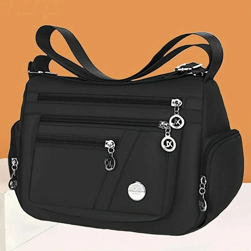 crossbody bag for travel ladies Nylon Crossbody Bag Neutral Multi Compartment