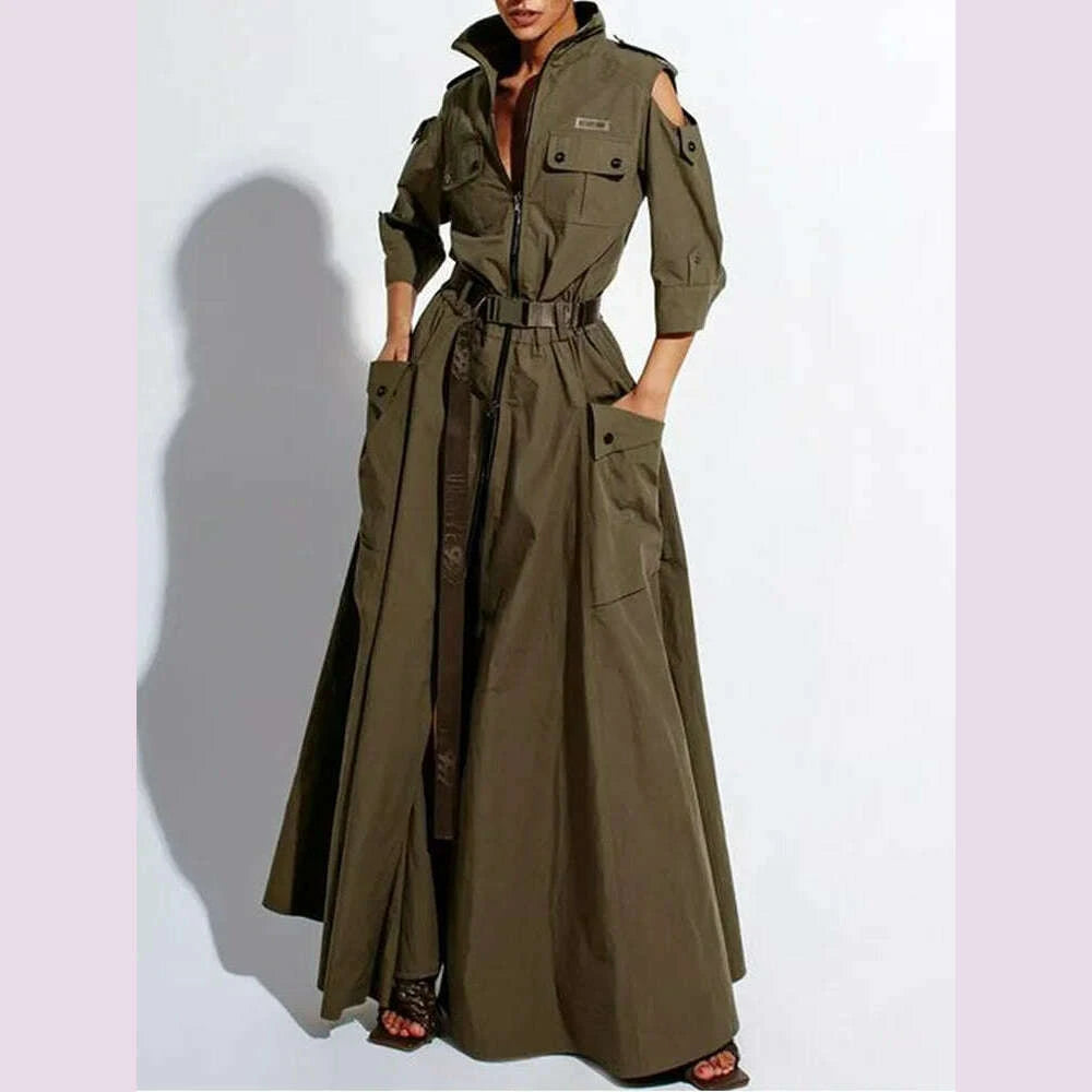 chic-solid-maxi-shirt-dress-casual-turndown-neck-half-sleeve-zipper-belt-pockets-long-dress-ladies-streetwear-women-clotheskimlud-womens-fashion-34621374