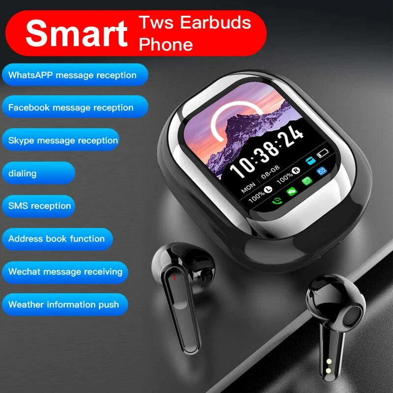 se-one-smart-headphones-led-full-color-slide-touch-screen-support-app-information-receiving-wireless-tws-earbuds-300mahkimludkimlud-35565904