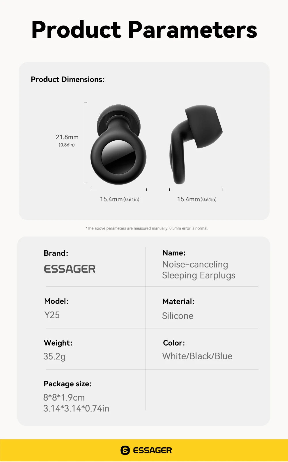 Silicone Sleep Ear Plugs Noise Cancelling Soft Comfort Fit For Sleep Work Travel — White | KIMLUD