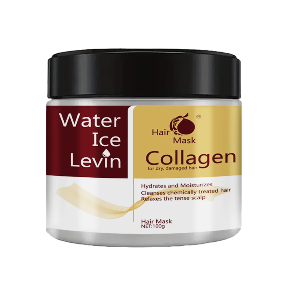 Collagen Keratin Hair Mask Dual Oil Control Repair For Damaged Strands — Deep Burgundy | KIMLUD