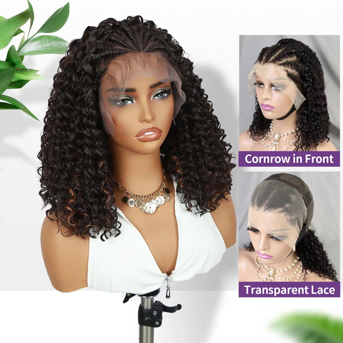 Full Lace Wig – Knotless Deep Curly – Brazilian Remy Hair | KIMLUD