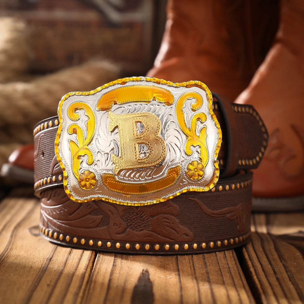 Vintage PU Leather Western Solid Belt — Black | KIMLUD