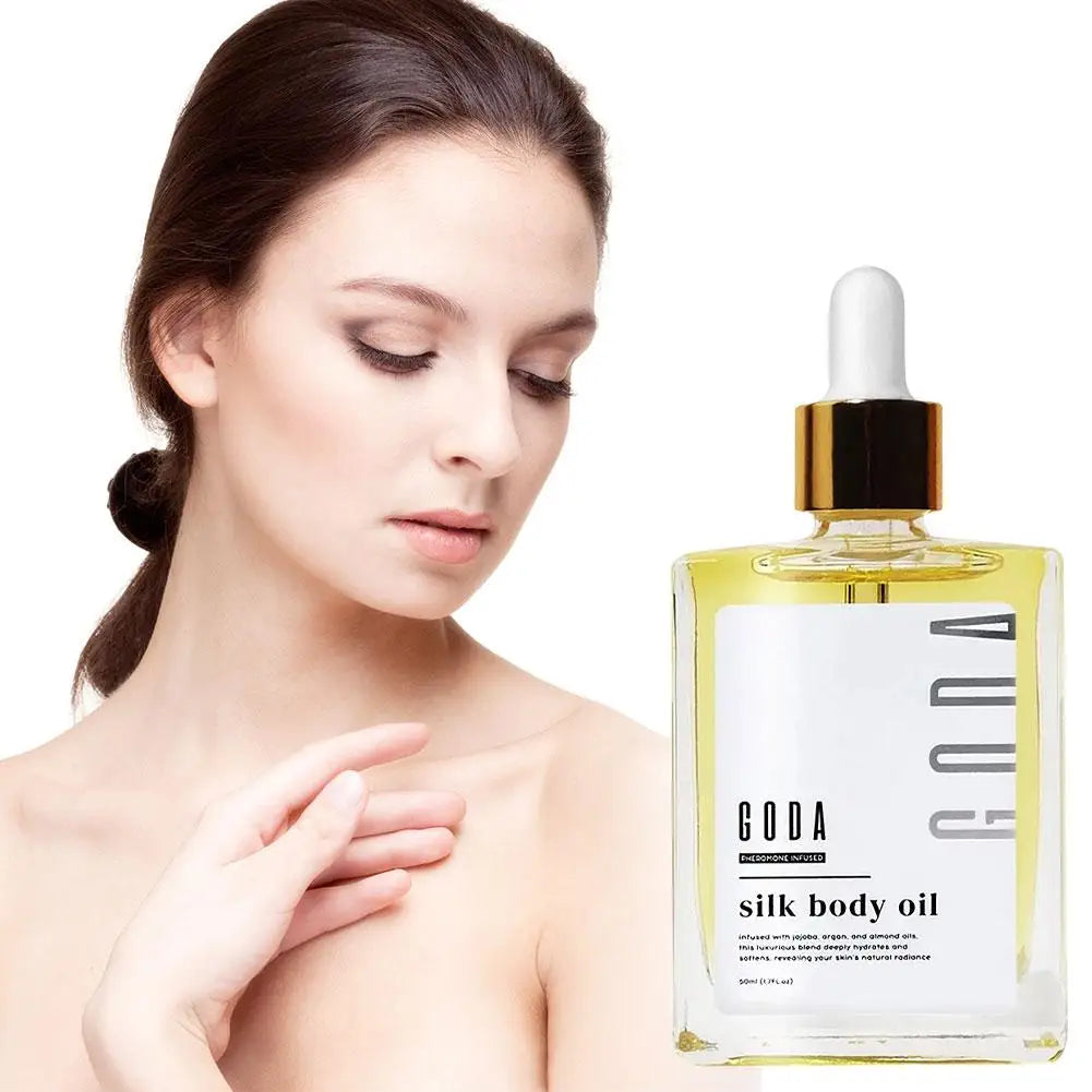 Silk Body Oil Enriched With Silk Protein — Pale Gold | KIMLUD
