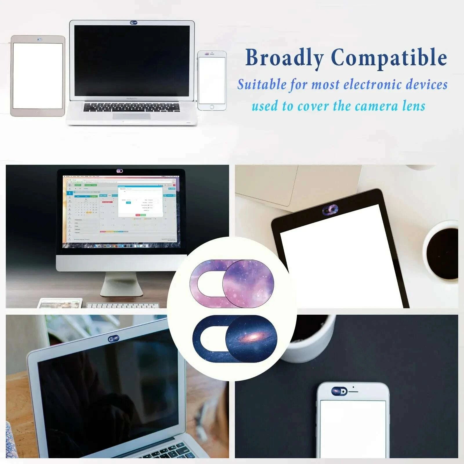 KIMLUD, 2/4/6pcs Webcam Cover Slide, Ultra-Thin Camera Cover for Laptop, MacBook,PC,Cell Phone, Protect Your Privacy and Security., KIMLUD Womens Clothes