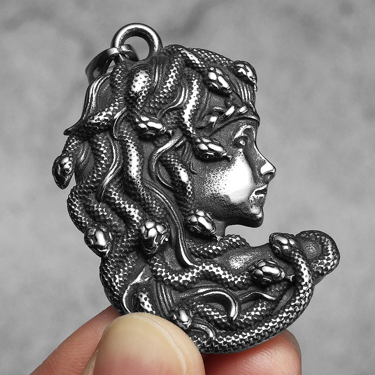 Retro Mesusa Trendy Men Necklaces With Pendant Stainless Steel Jewelry For Male Women Punk Hip Hop Accessories Gifts Wholesale
