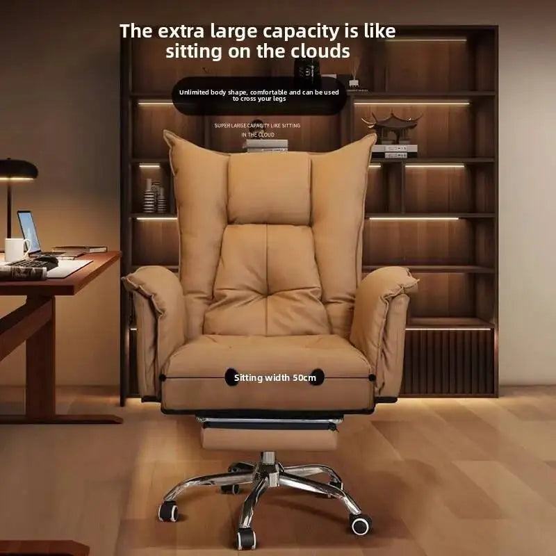 KIMLUD, Boss Chair, Home, Computer Chair, Sofa, Comfortable, Sedentary Office Chair, Reclining, Study Desk, Bedroom, Living Room, KIMLUD Womens Clothes