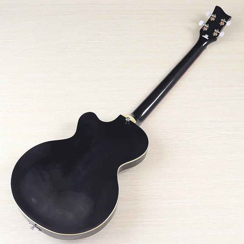 Flame Maple Violin Bass Guitar 41-Inch — Sunburst | KIMLUD