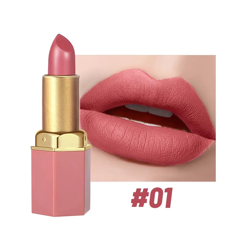 Velvet Matte Lipstick Waterproof Long-Lasting — Mauve Pink | KIMLUD