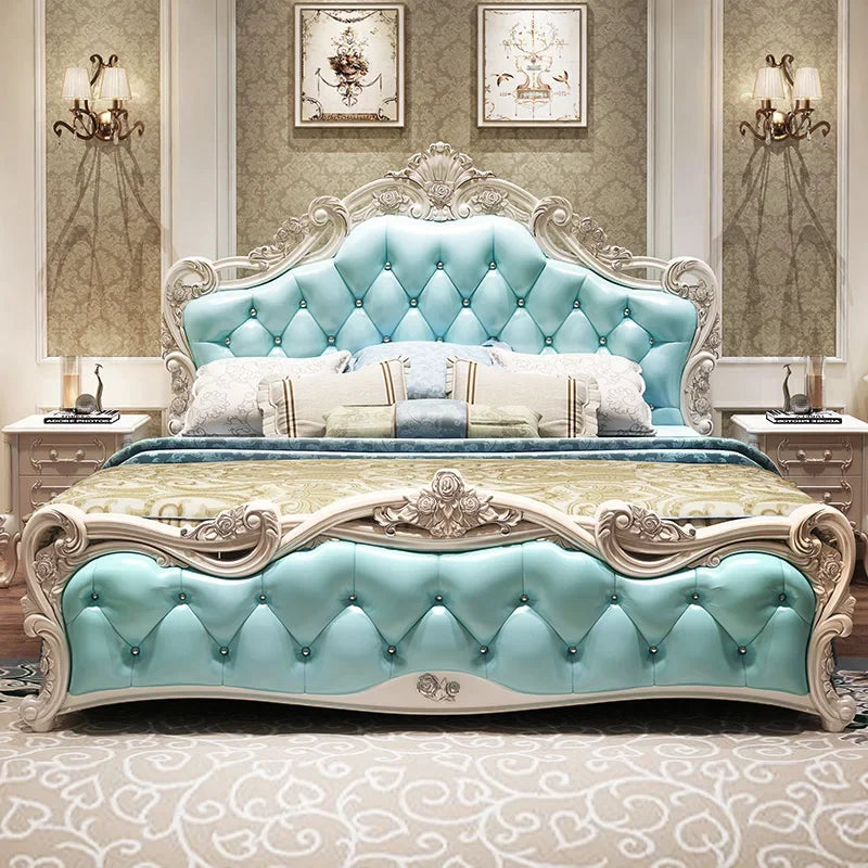 Princess Modern Designer Bedroom Set Double High End Bedding Luxury Bedroom Set Girl Design Letti E Mobili Nordic Furniture