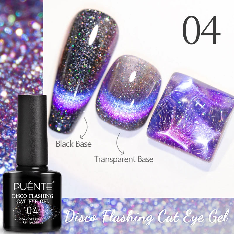 Reflective Glitter Gel Nail Polish Multidimensional Holographic Sparkle, UV-Curable Finish — Pink Lilac | KIMLUD