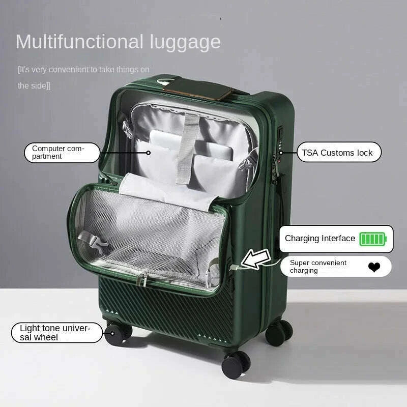 luggage-front-opening-combination-box-charging-interface-multi-function-trolley-box-20-boarding-luggage-silent-universa-wheelkimlud-womens-fashion-34612968