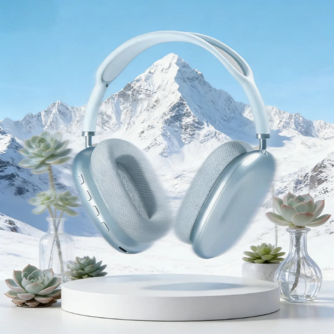 Wireless Bluetooth Headset With Microphone — Pale | KIMLUD