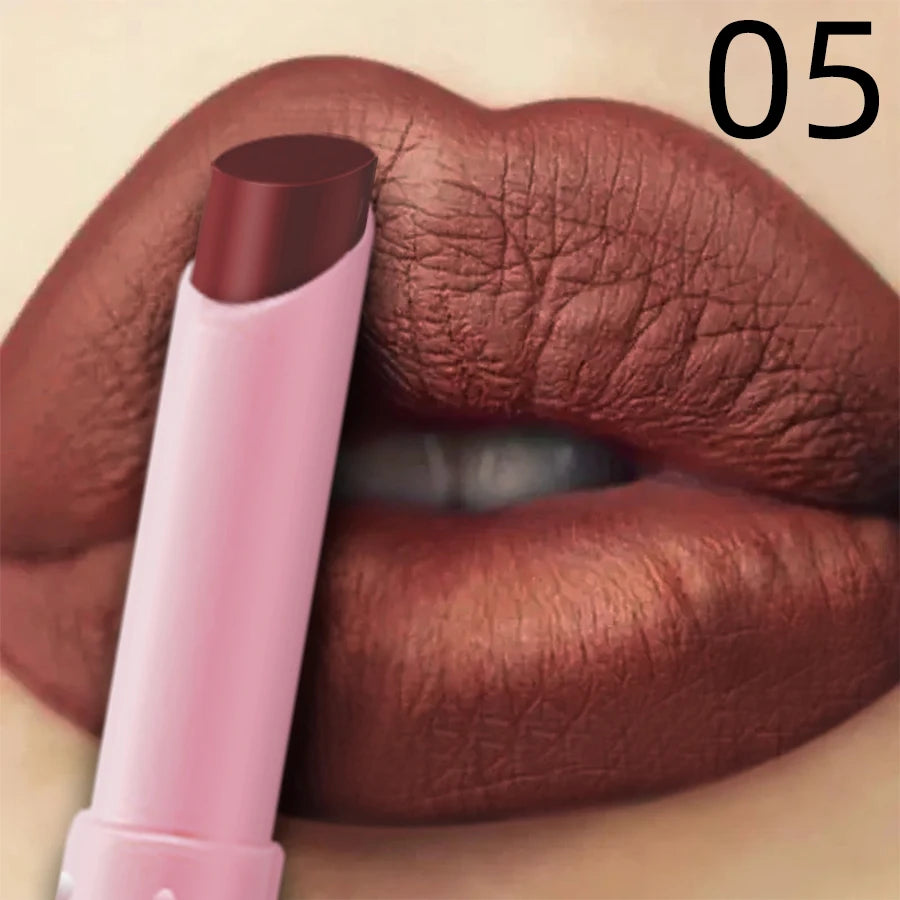 15 Color Cigarette Velvet Matte Waterproof Lipstick Long-lasting Lip Gloss Lip Makeup Red Brown Pink Lip Liner Pen Lip Tint