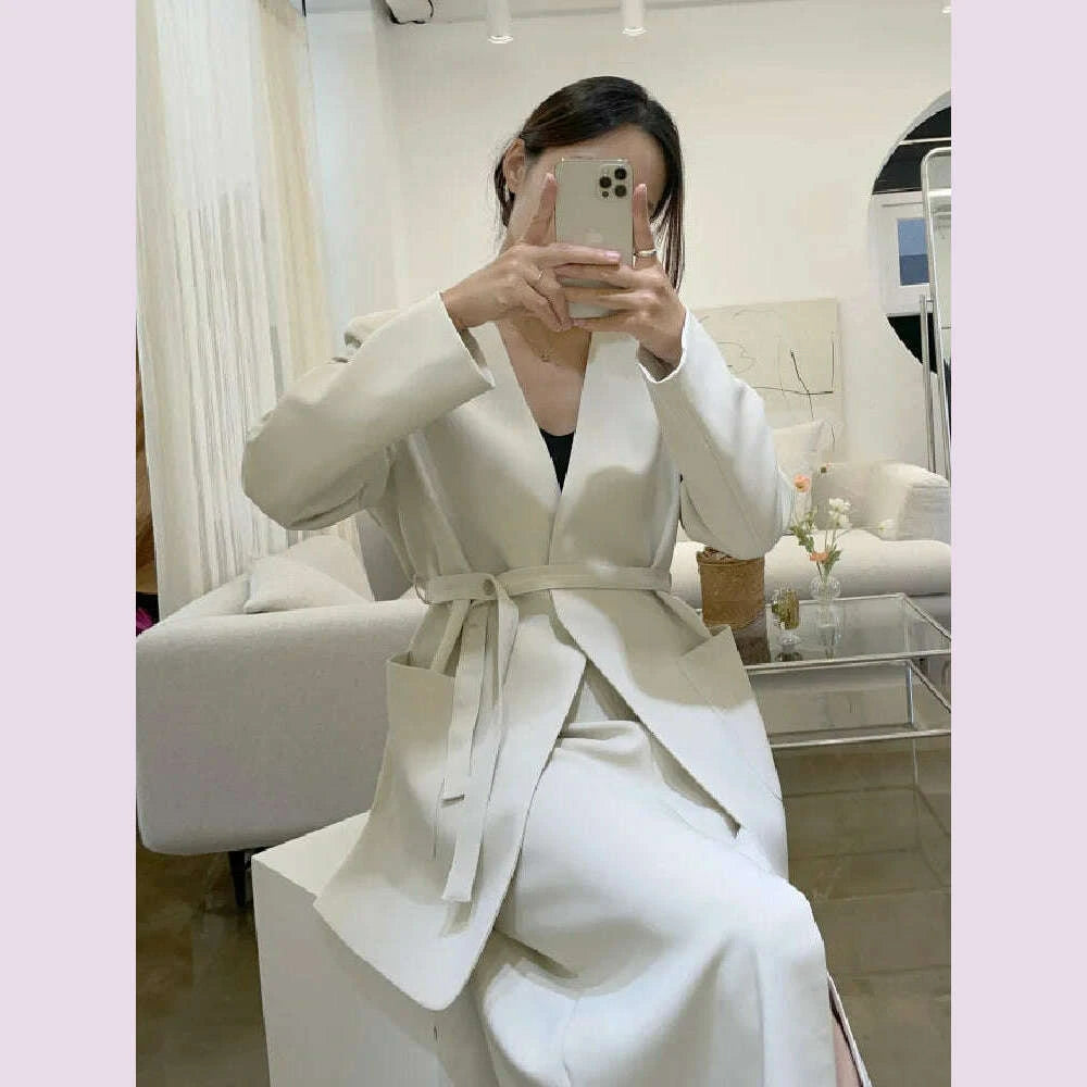 autumn-winter-two-piece-set-women-long-sleeve-v-neck-lace-up-suit-jacket-loose-blazer-high-waist-split-skirt-2-piece-outfits-kimlud-kimlud-33911591