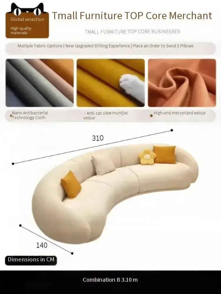 Premium Velvet Bubble Sofa Cover — Creamy Beige | KIMLUD