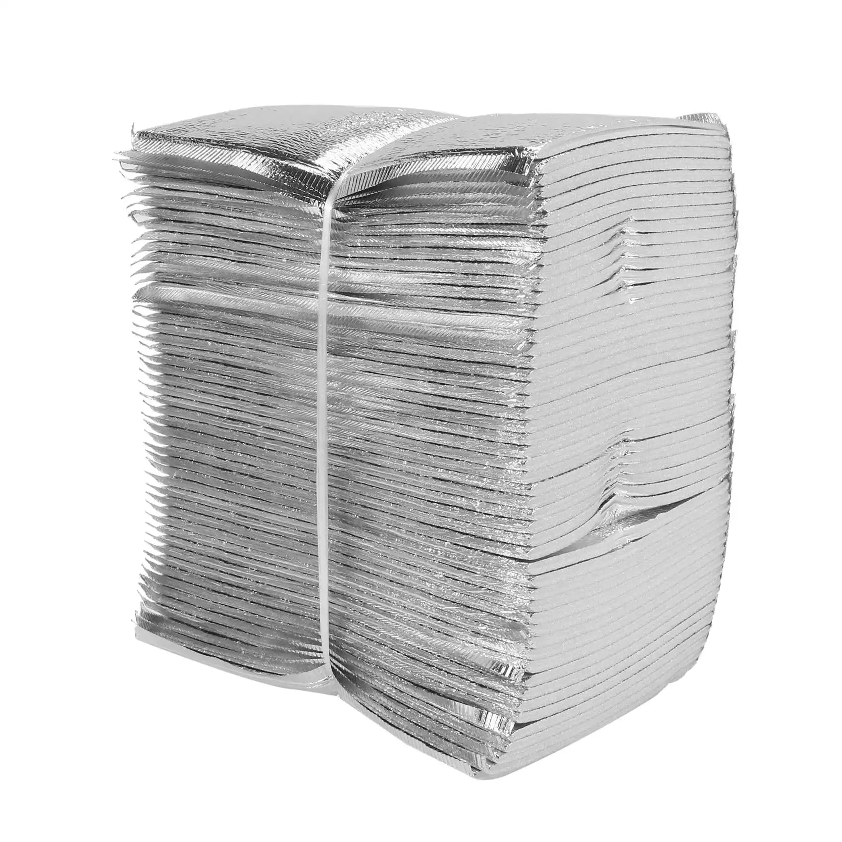 KIMLUD, 50Pcs Lunch Cooler Bag Insulation Folding Picnic Portable Ice Pack Food Thermal Bag Food Delivery Drink Carrier Insulated Bag, KIMLUD Womens Clothes