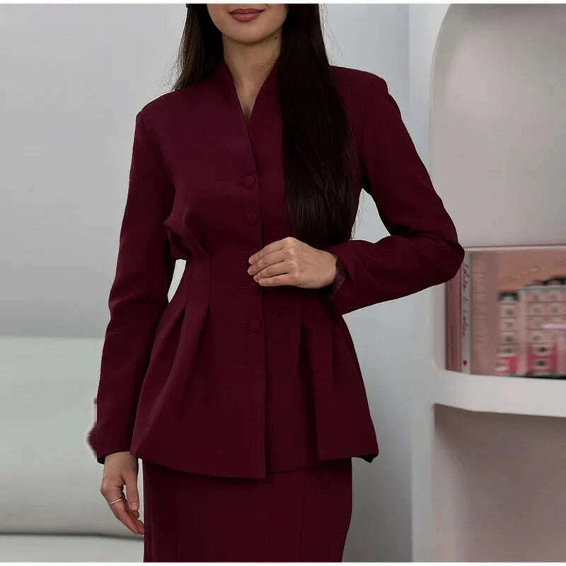 solid-stand-collar-women-blazer-set-hip-package-slim-lady-long-skirts-sets-2025-elegant-office-single-breasted-female-coat-suitkimlud-womens-fashion-34626269