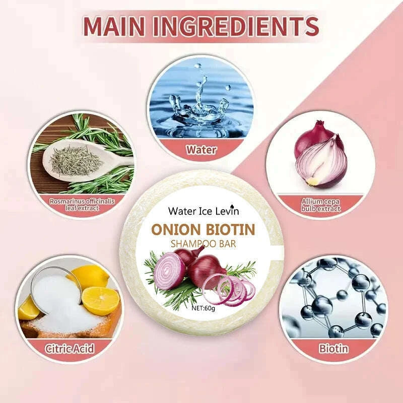 onion-and-biotin-shampoo-soap---60g-suitable-for-all-hair-types-moisturizing-and-smoothing-rich-in-rosemary-extractkimlud-womens-fashion-34609382