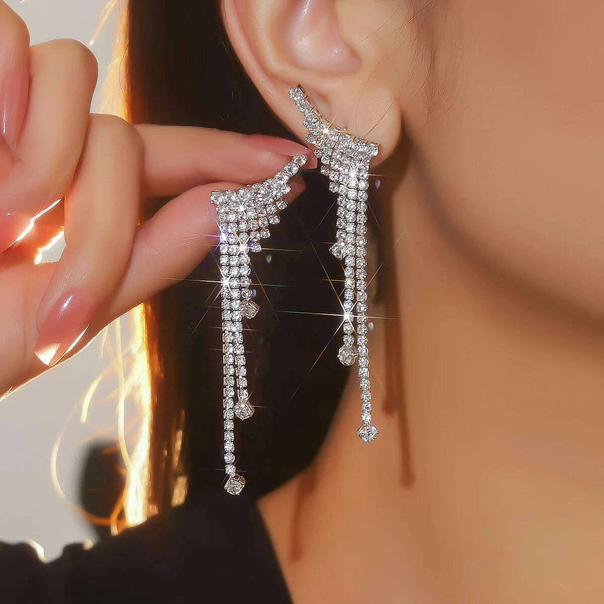 silver-rhinestones-earrings-for-women-sparkly-long-linear-dangle-earrings-dangle-tassels-statement-earrings-bridal-weddingkimlud-womens-fashion-34624793