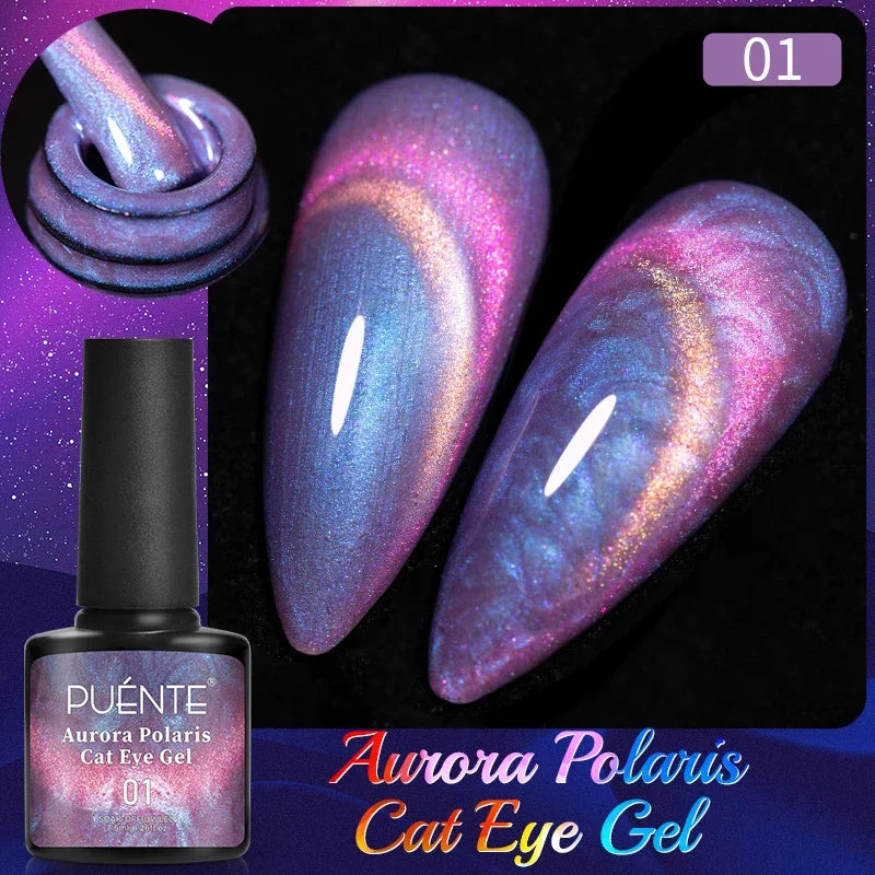 Reflective Glitter Gel Nail Polish Multidimensional Holographic Sparkle, UV-Curable Finish — Pink Lilac | KIMLUD