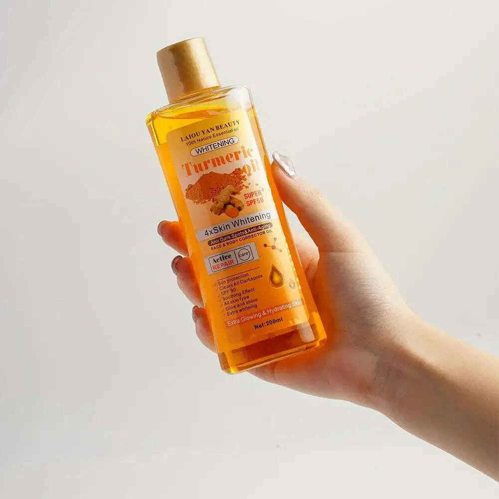 200ml-turmeric-oil-essential-oil-ginger-deep-hydration-moisturizer-nourishing-smoothing-face-serum-oil-moisturizer-skin-carekimlud-womens-fashion-34599246
