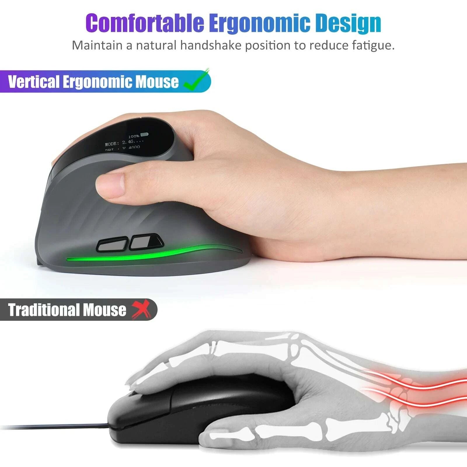 lefon-programming-vertical-mouse-ergonomic-wireless-bluetooth-mouse-4000dpi-with-oled-screen-gaming-mice-for-computer-pc-laptopkimludkimlud-35568030