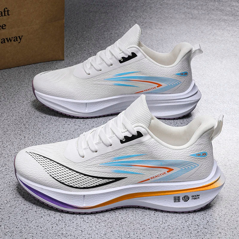 Running Shoes Men Mesh Breathable Outdoor Sports Flat Casual Mesh Walking Comfortable Tennis Shoes for Man Sneakers