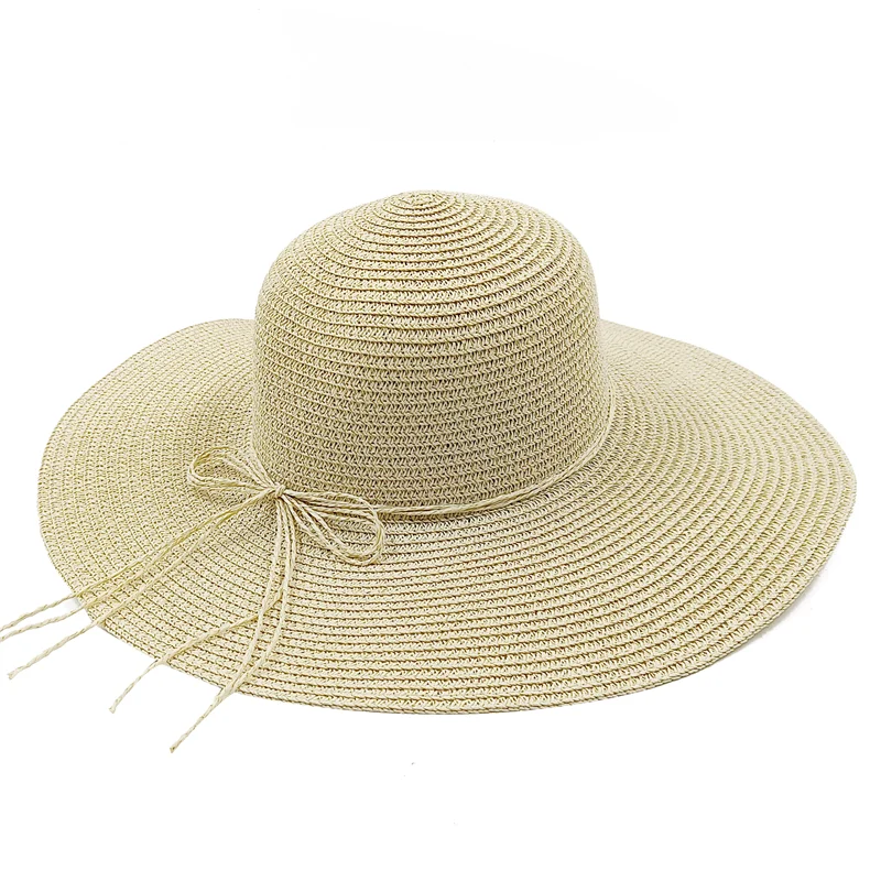 Rainbow Hat Women's Colorful Big Eave Straw Hat Summer Sunscreen Sunshade Hat Tourism Sun Hat Beach Hat Wholesale - KIMLUD