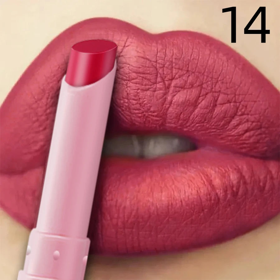 15 Color Cigarette Velvet Matte Waterproof Lipstick Long-lasting Lip Gloss Lip Makeup Red Brown Pink Lip Liner Pen Lip Tint