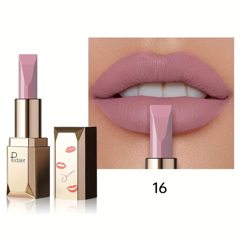 Long Lasting Matte Velvet Lipstick, Waterproof Sweat Resistant Formula, Silky Smooth Lip Color for Everyday & Valentine's Gift