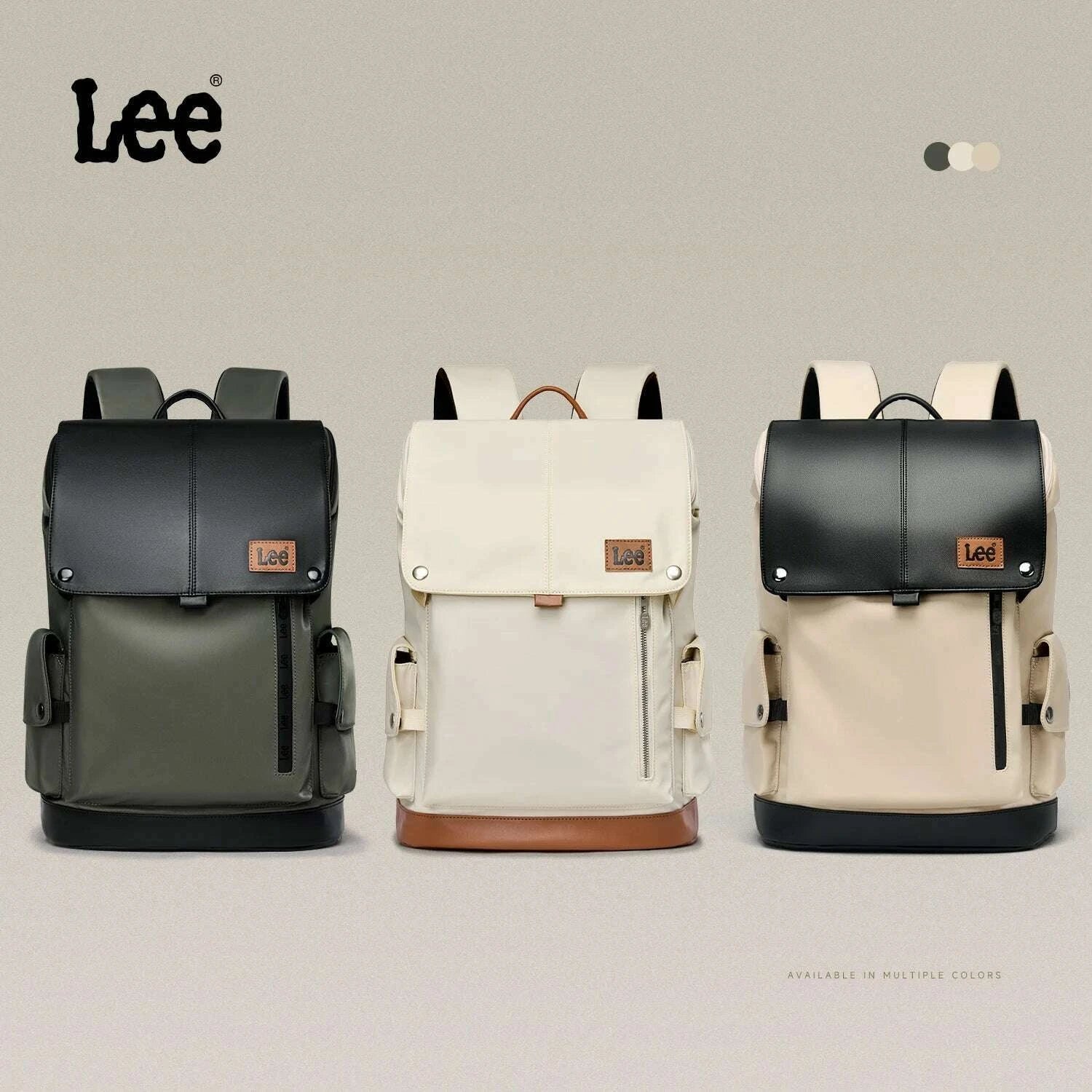 lee-new-korea-style-flip-leather-backpack-women-men-large-capacity-business-commuter-travel-rucksack-buy-laptop-school-book-bagkimlud-womens-fashion-34614120