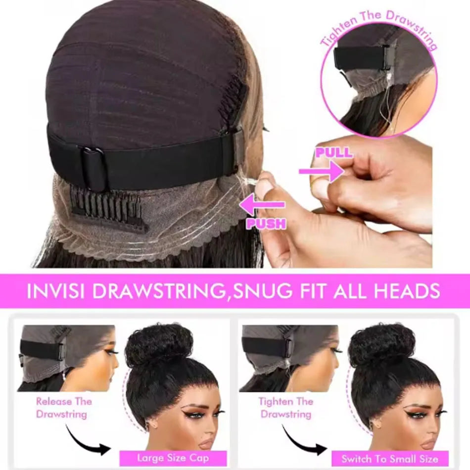 Full Lace Wig – Deep Wave 360 HD Frontal – Human Hair – Medium Brown | KIMLUD