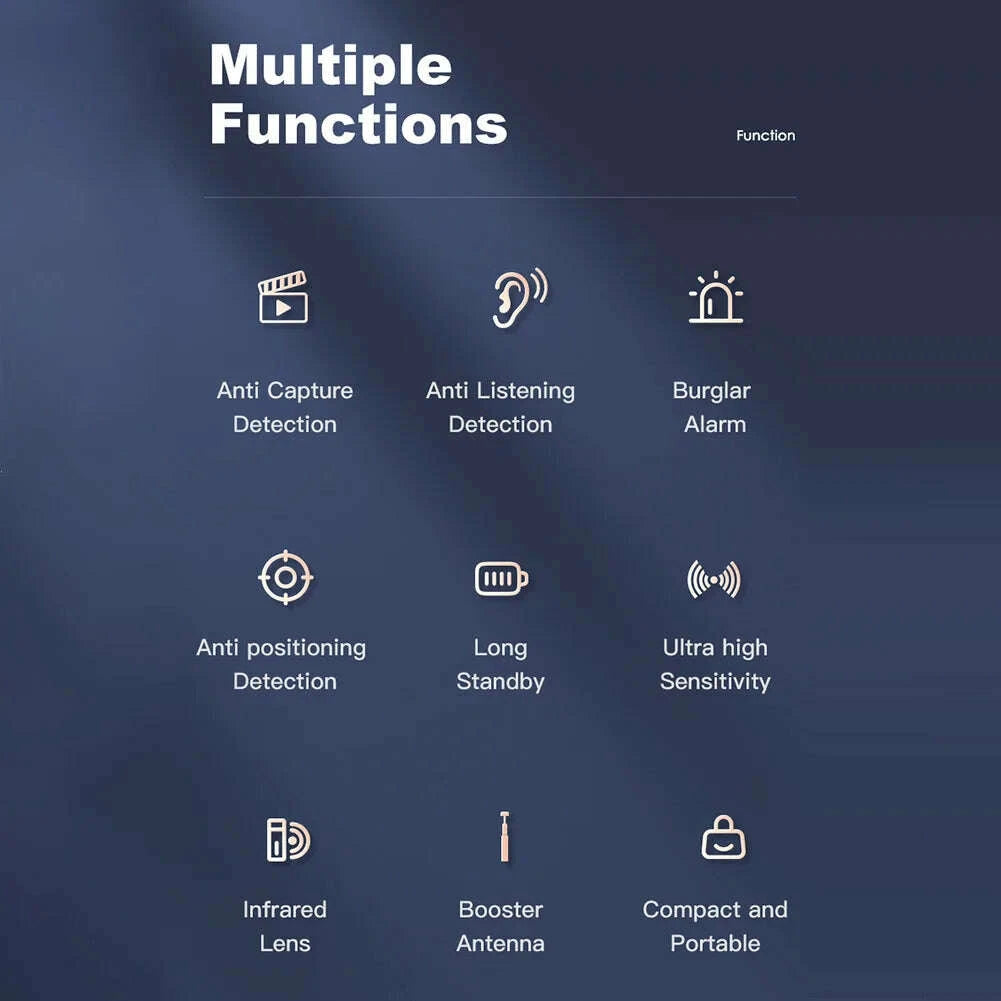 KIMLUD, T15 Wireless Camera Detectors 5 Levels Adjustable Sensitivity Camera Detectors Electronic Sweeper GPS Tracker Camera Monitor, KIMLUD Womens Clothes