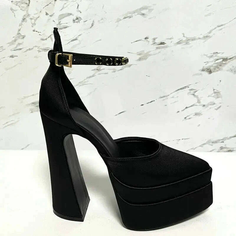 2025-new-fashion-catwalk-show-womens-single-shoes-fashion-pumps-summer-water-platform-thick-heel-pointed-toe-satin-high-heelskimlud-womens-fashion-34621459