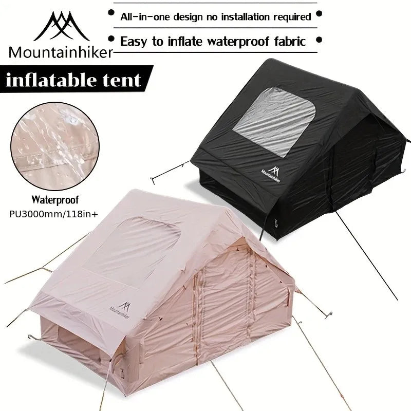 MOUNTAINHIKER Extra Large 3-6 Person Inflatable Family Camping Tent with High-Quality Windproof and Spacious Interior
