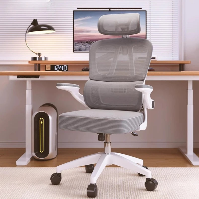 Ergonomic Mesh Office Chair Modern Swivel — Deep Black | KIMLUD
