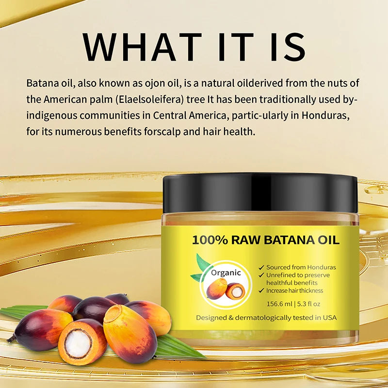Batana Oil Conditioner Palm Enriched Hair Care — Yellow-Gold | KIMLUD