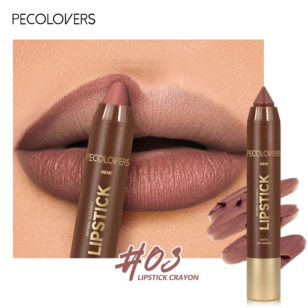 Fine Tip Lip Liner Pen Soft Mist Matte Finish — Brown Red | KIMLUD