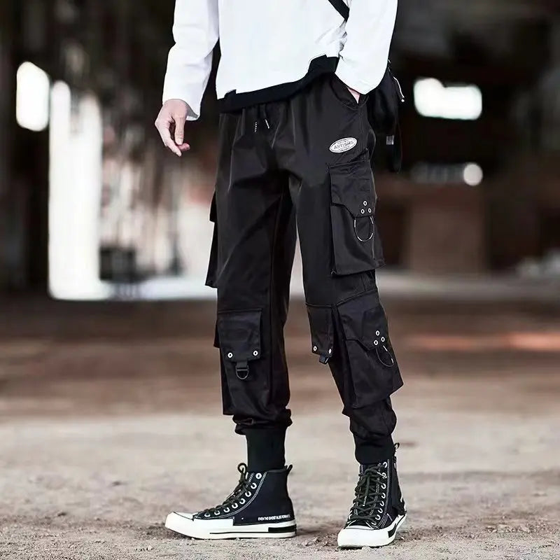 China-Chic functional style overalls for men in autumn and winter loose hip-hop fashion brand ins leggings halon pants cargo pan