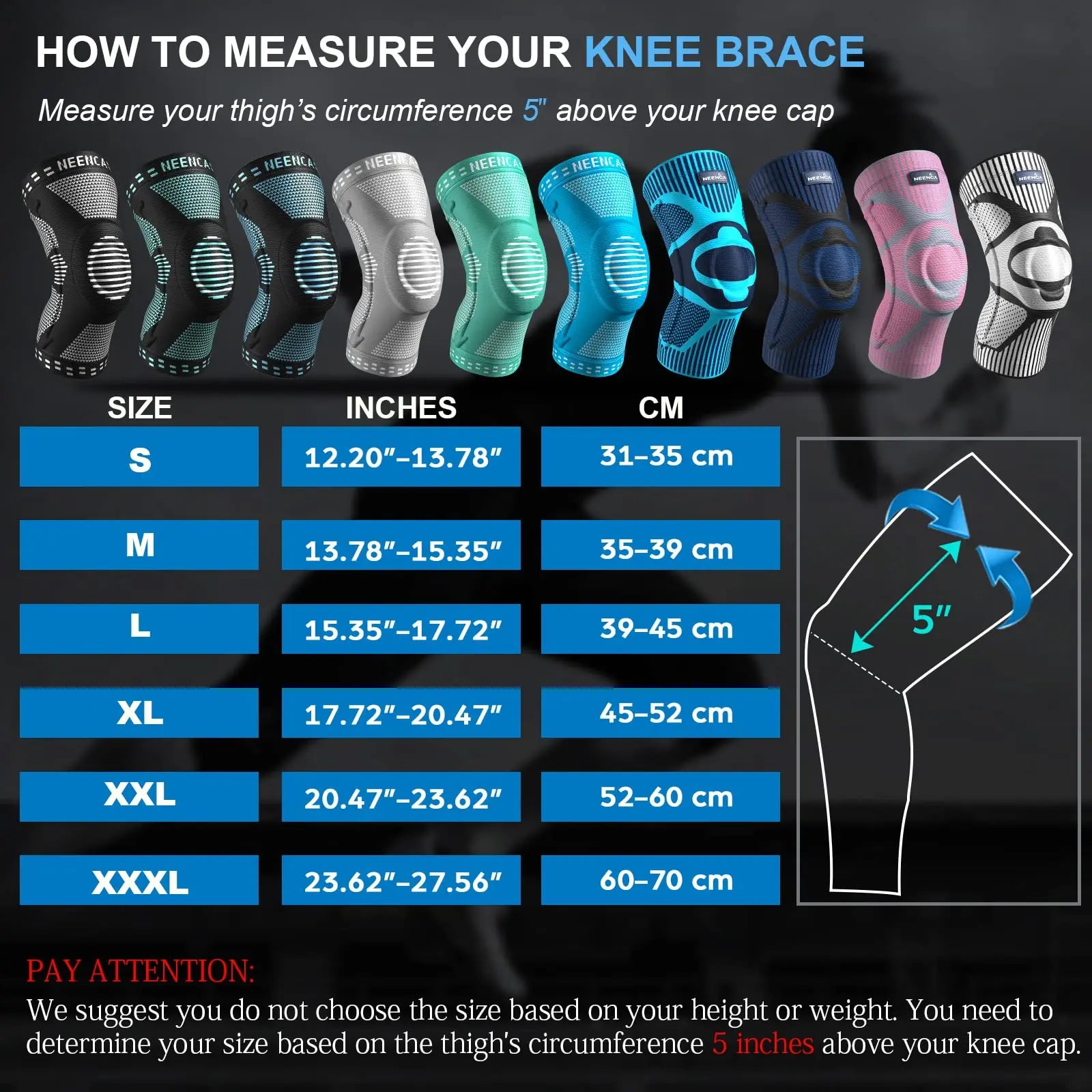 KIMLUD, NEENCA Knee BracesCompression Knee Support for Knee Pain Relief Sleeve Meniscus Tear ACL Arthritis Joint Pain Injury Recovery, KIMLUD Womens Clothes