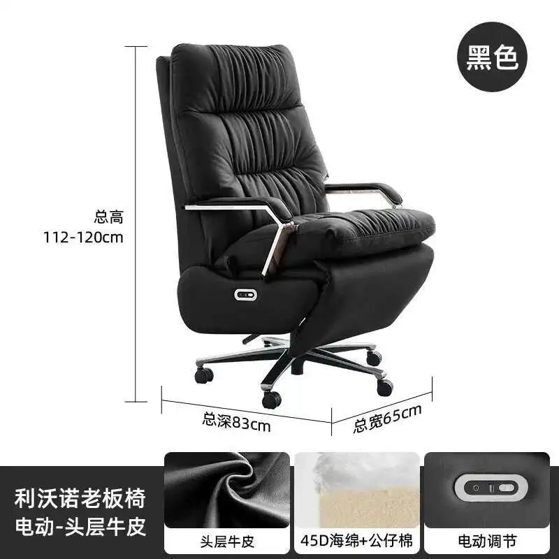 Nordic Cortex Fabric Recliner Chair Ergonomic — White | KIMLUD