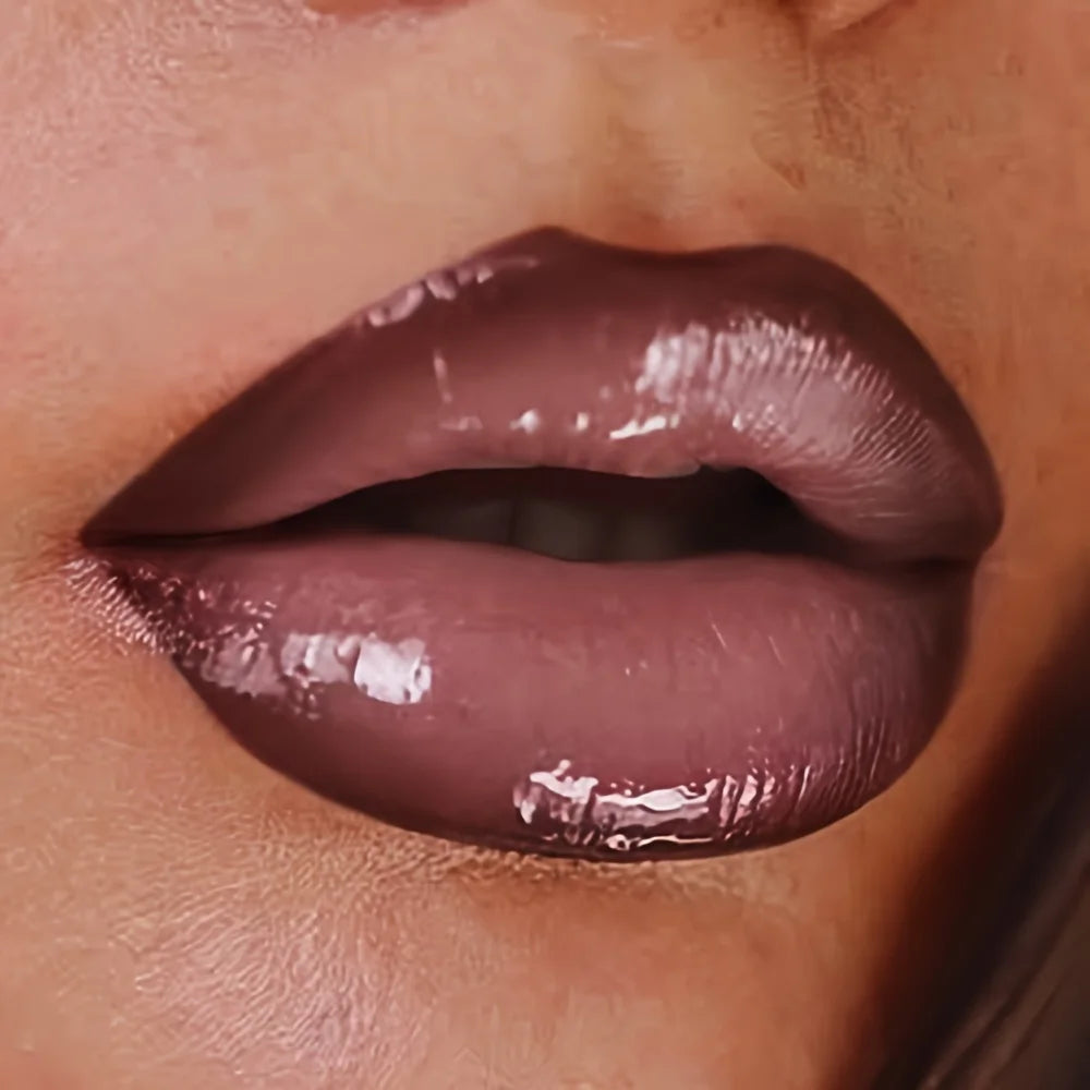 Shimmer Lip Gloss Trio Non-Sticky Nourishing — Pink Nude | KIMLUD