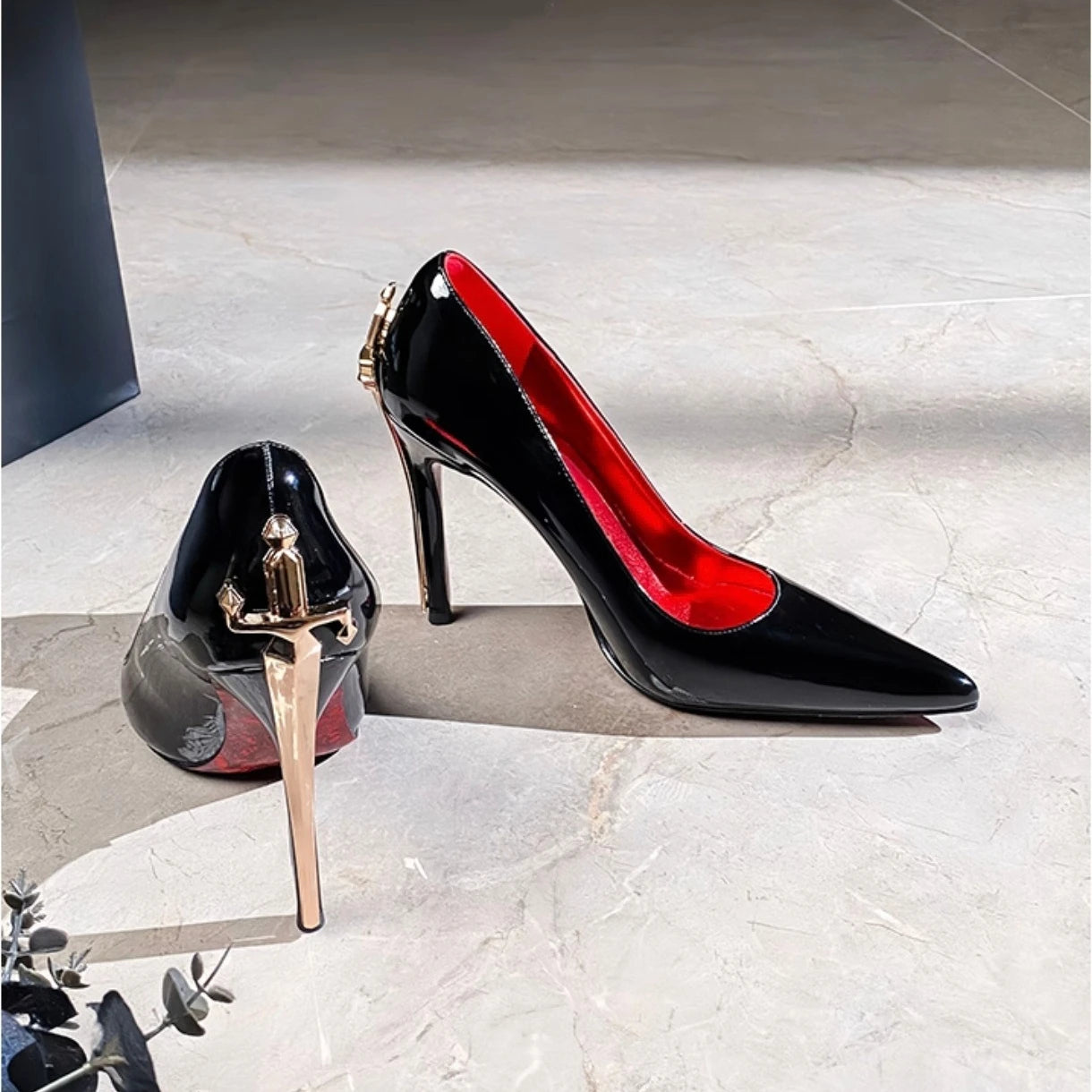 Nobility Womens Shoes Exquisite Golden Decoration High Heels for Woman Luxury Banquet Wedding Shoes Designer Shoes Zapatos Mujer