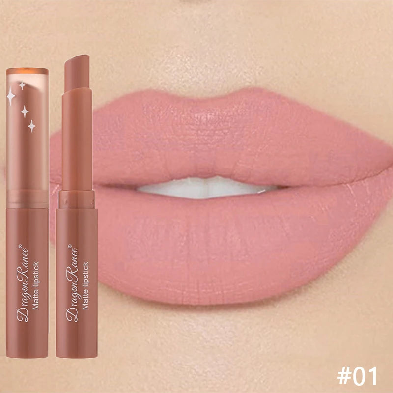 Matte Lipstick Waterproof Long-Lasting Velvet Finish Hydrating Formula — Nude Pink | KIMLUD