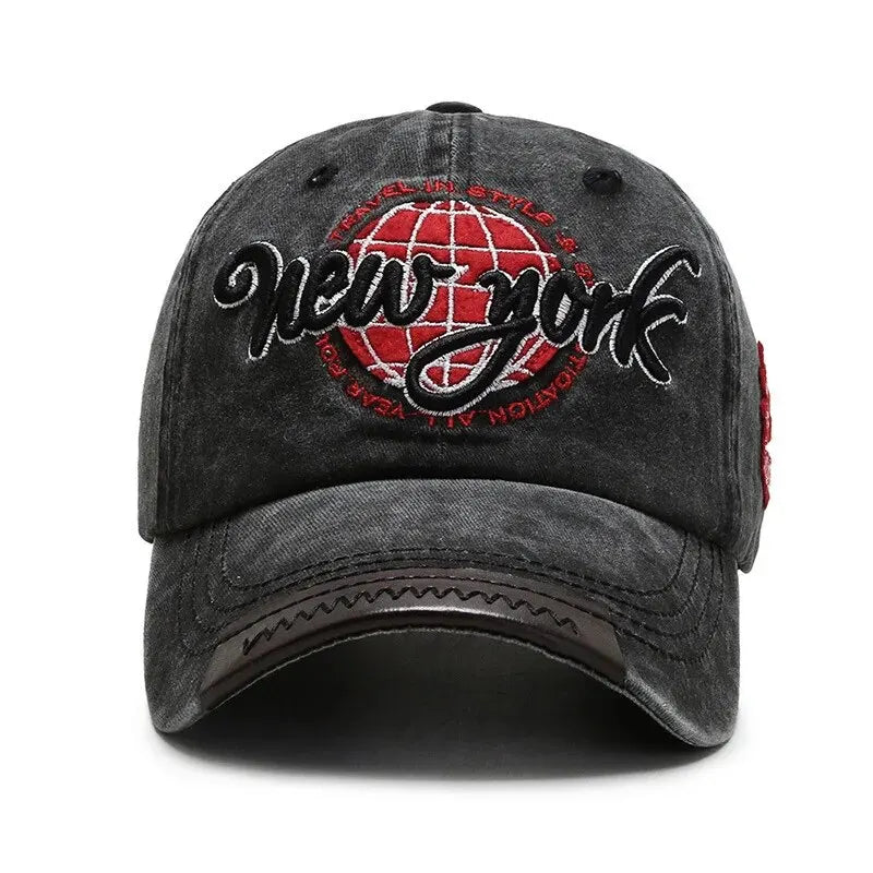 New Distressed Cotton Washed Baseball Cap Korean Outdoor Sunscreen Hat Casual And Versatile Street Spring And Autumn Sunhat