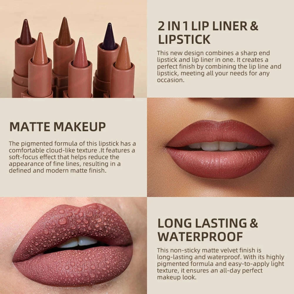 6colors-liner-lipstick-matte-black-brown-velvet-lipstick-waterproof-non-sticky-contouring-tint-lipliner-crayon-lip-makeup-kimlud-kimlud-33919755