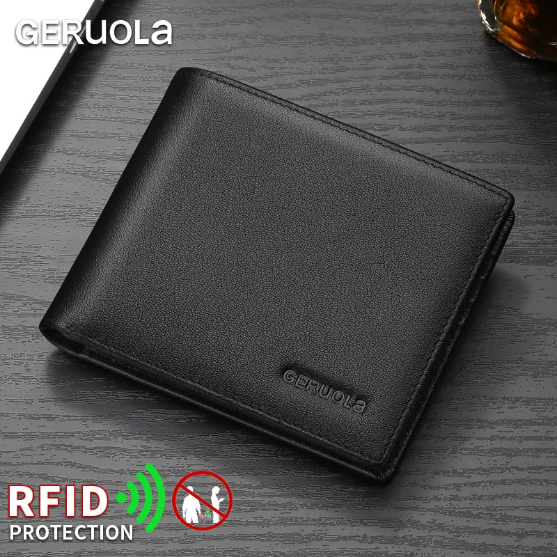 Men's Wallet – Large Capacity Ultra-Thin – Genuine Leather | KIMLUD